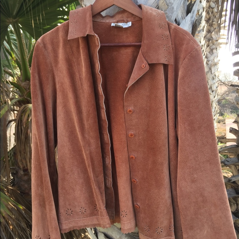 ✨vintage 100% leather blazer ✨